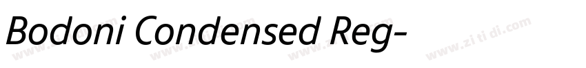 Bodoni Condensed Reg字体转换
